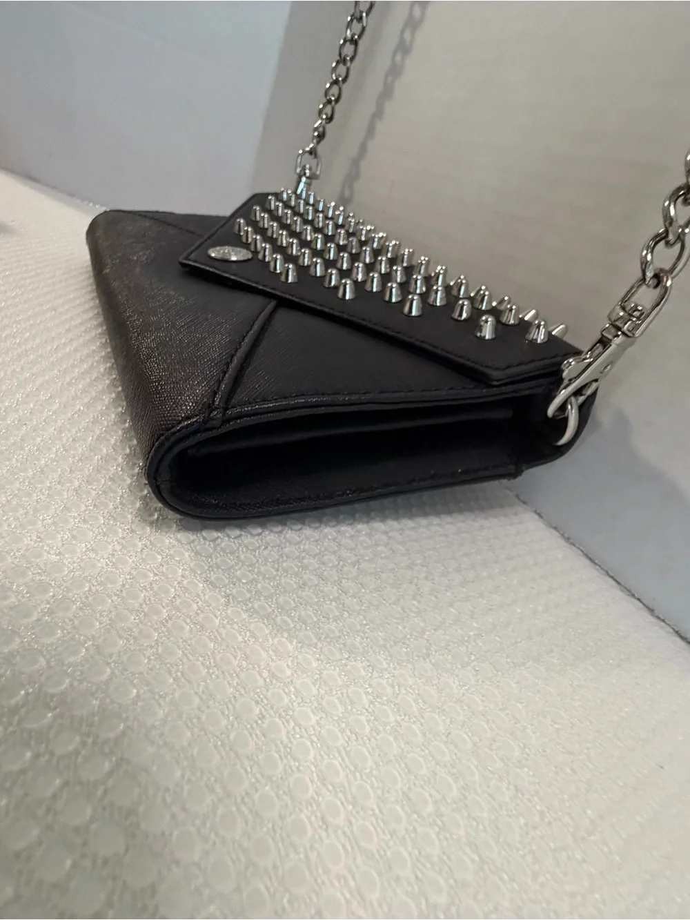 Rebecca Minkoff Black Studded Envelope Wristlet